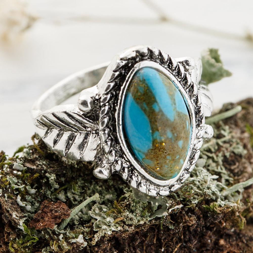 Turquoise Flora Ring - Image 6