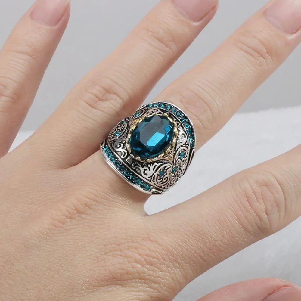 Sea Treasure Aquamarine March Birthstone Ring - Image 5
