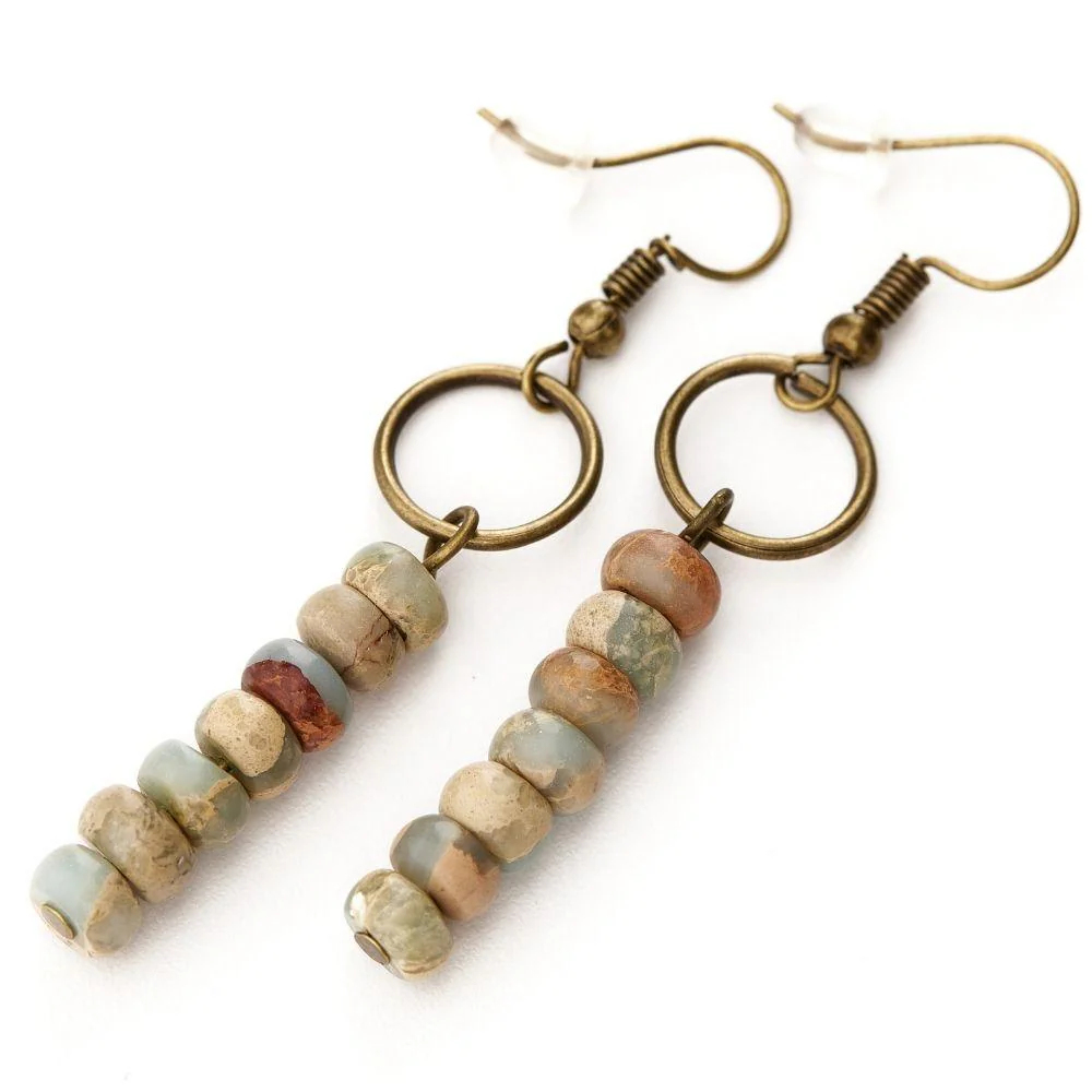 Vintage Jasper Earrings - Image 11