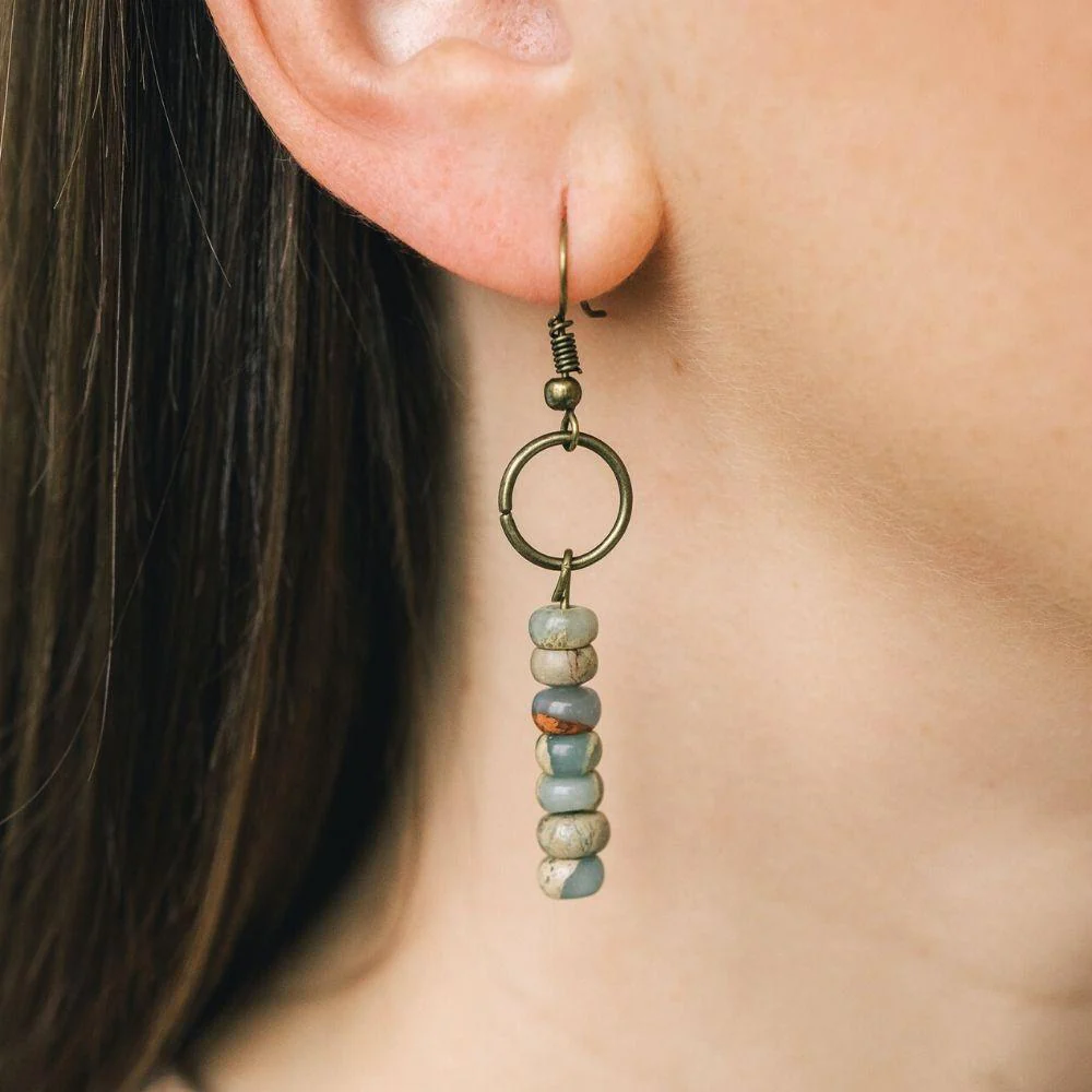 Vintage Jasper Earrings - Image 7