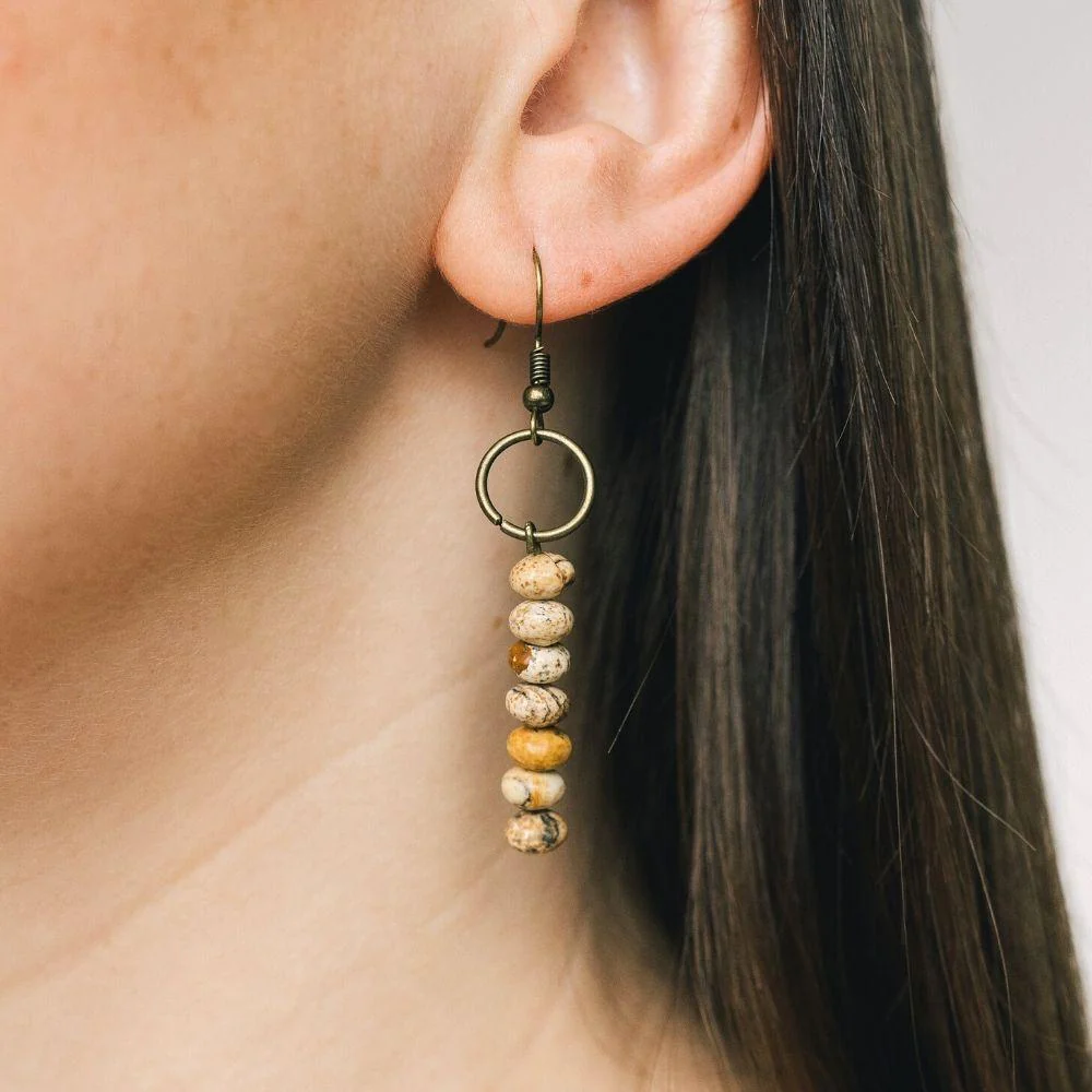 Vintage Jasper Earrings - Image 8