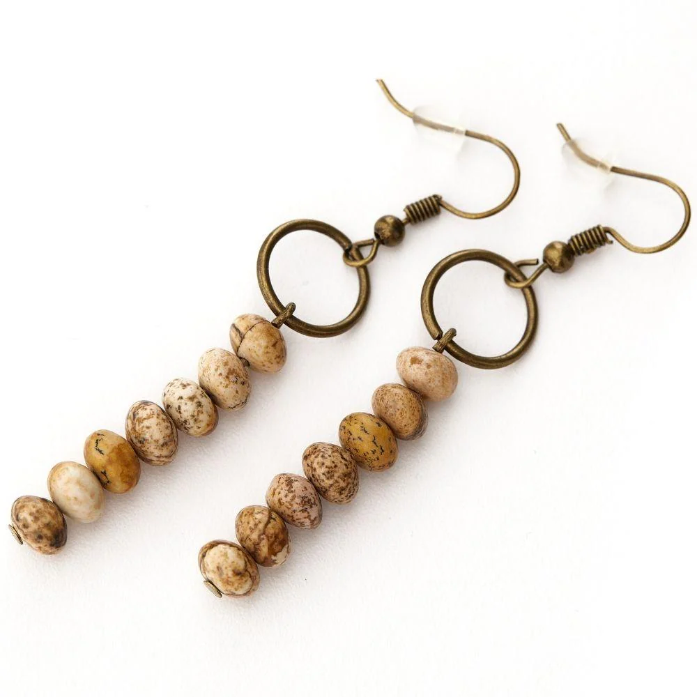 Vintage Jasper Earrings - Image 9