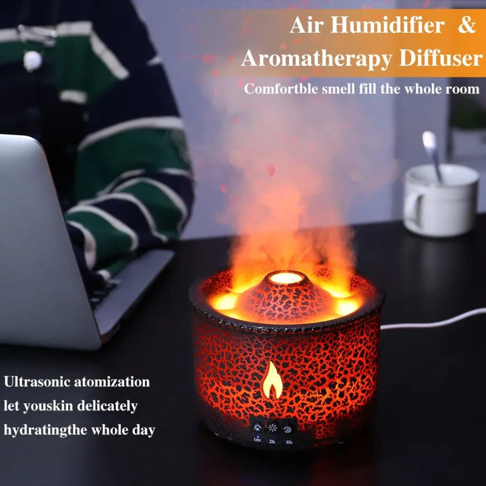 Volcano Flame Essential Oil Aroma Diffuser - Image 3