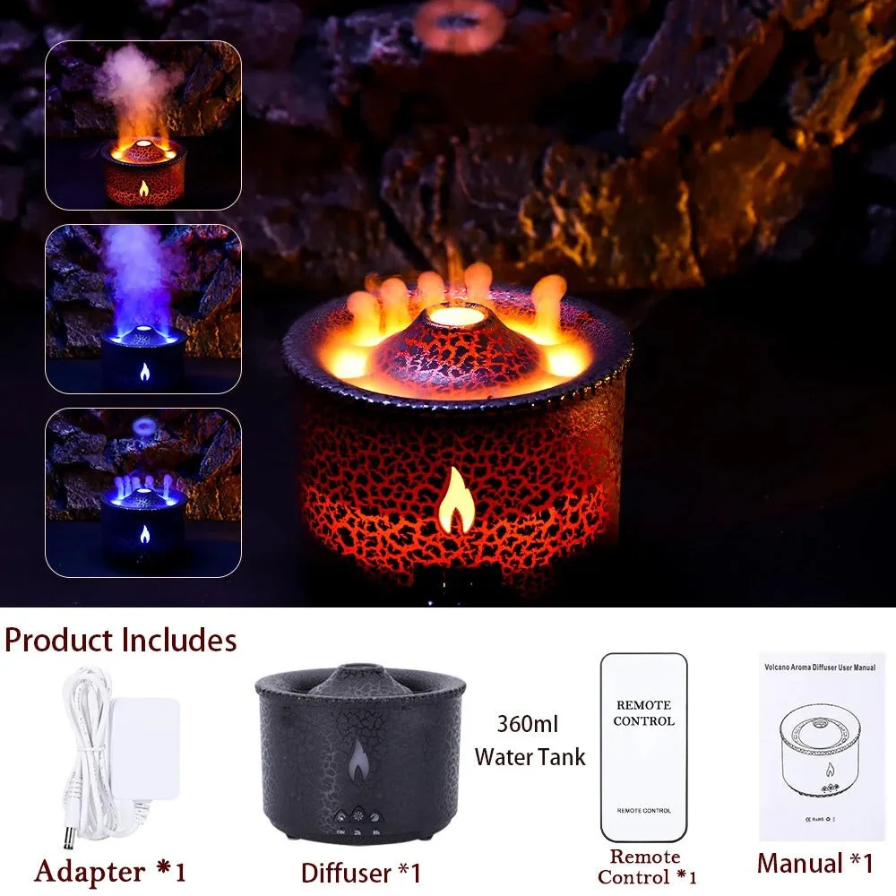 Volcano Flame Essential Oil Aroma Diffuser - Image 7
