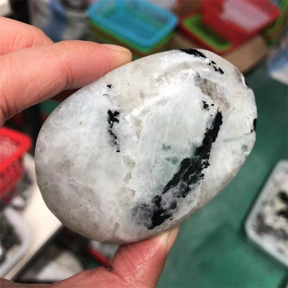 White Moonstone Palm Stone - Image 3
