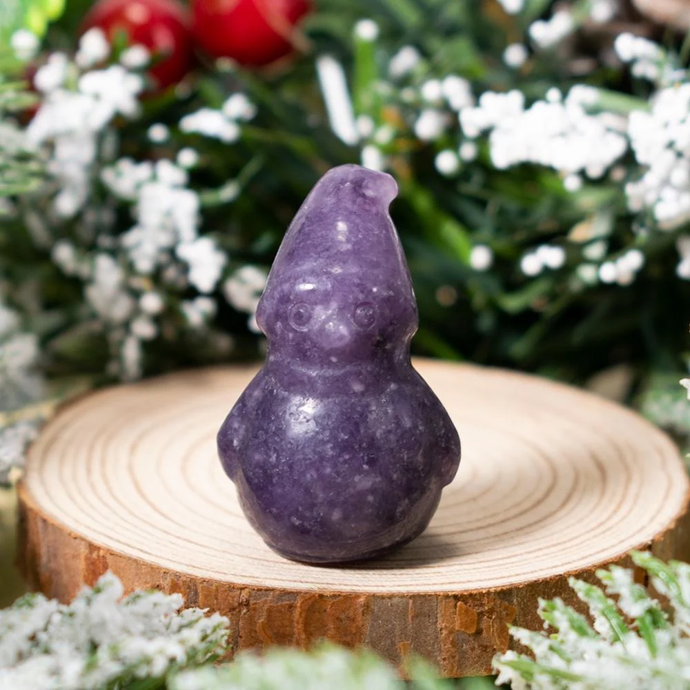 Winter Snowman Crystal Figurine - Image 7