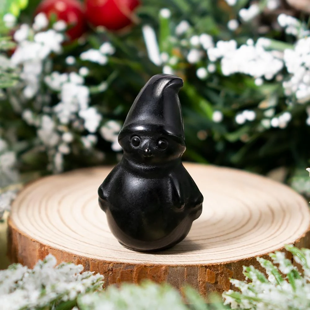 Winter Snowman Crystal Figurine - Image 8