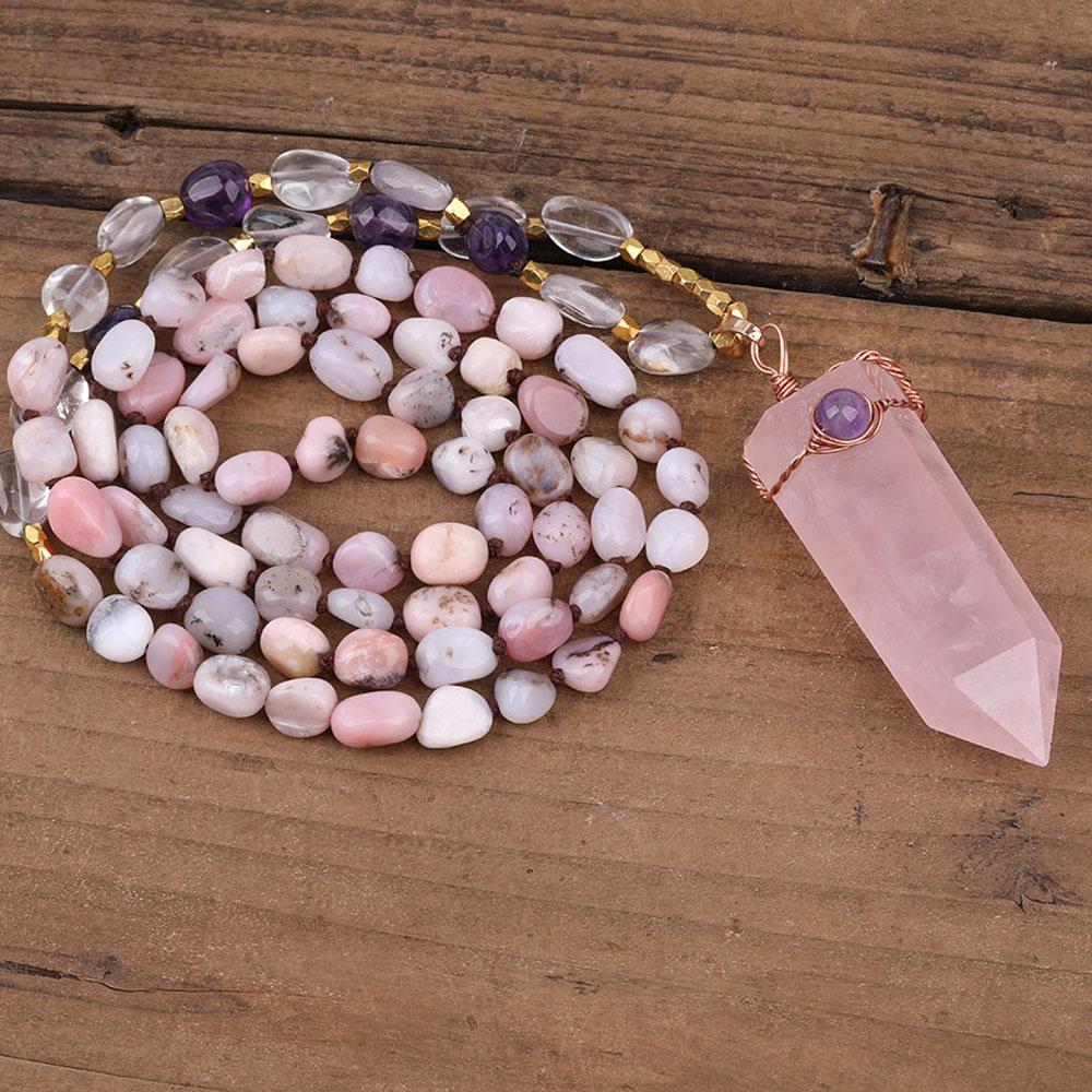Wrapped Crystal Point Necklace - Image 5