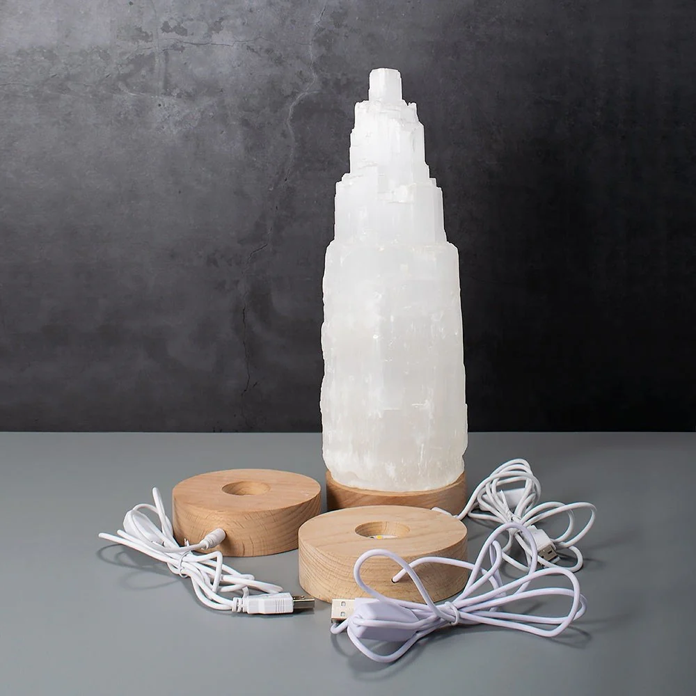 XXL Giant Selenite Crystal Lamp - Image 8