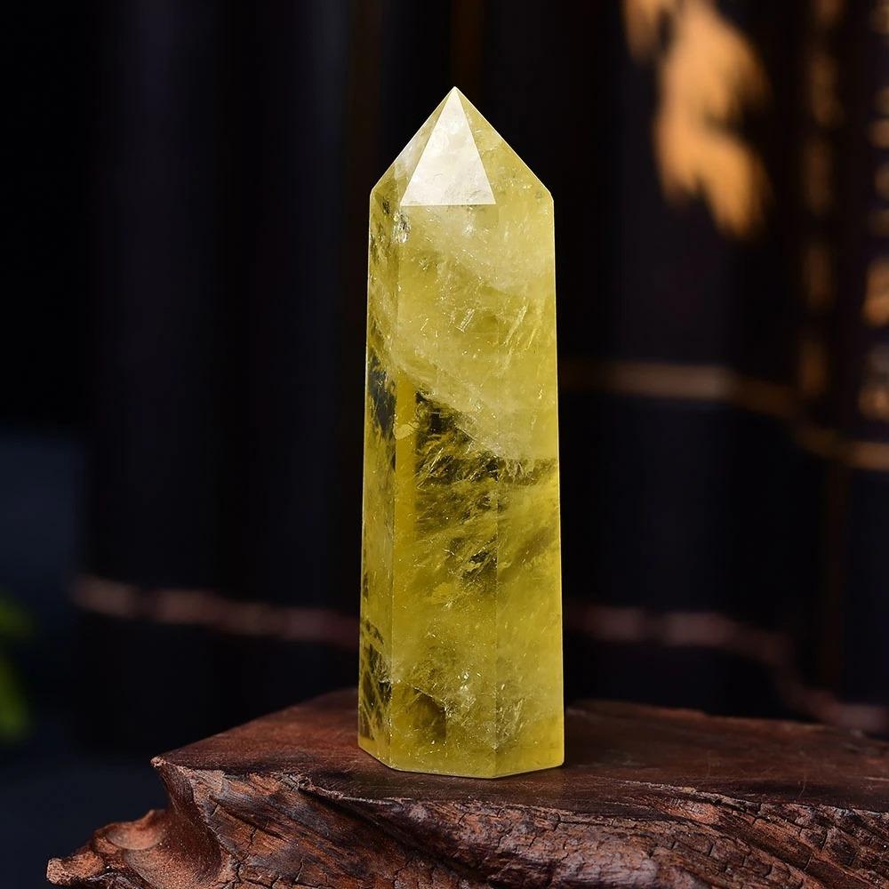 Yellow Citrine Quartz Stone Wand - Image 2